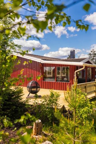 Hagfors Municipality Ski Chalet | Långrösta; Ruime blokhut grenzend aan bos