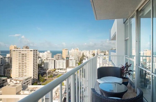 Condado Apartment | Ocean View Luxury Apt In the heart of Condado 21 floor with parking