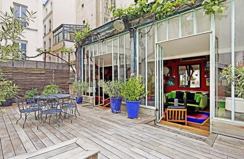 Notre-Dame-des-Champs House | A Colorful and atypical 4BR/3BA house with a large terrace in Montparnasse