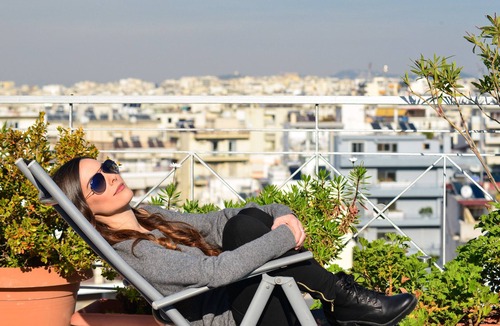 Palaio Faliro Apartment | Athens Panoramic Top floor view private terrace