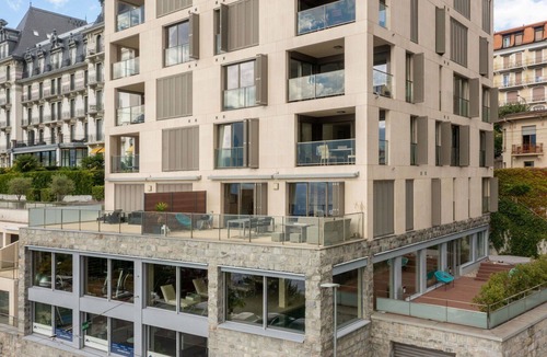 Montreux Apartment | Beautiful apartment for 2 guests with WIFI, A/C, pool, TV, terrace and panoramic view