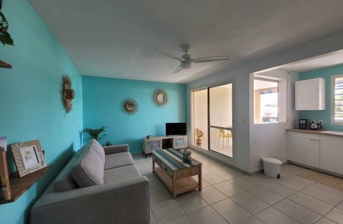 Pointe de la verdure Apartment | Le Soleil Bleu, Charmant T2 à Proximité des Plages, Restaurants et Commerces
