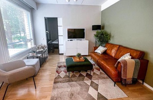 Tampere Apartment | Lovely 1-bedroom apartment with patio and sauna