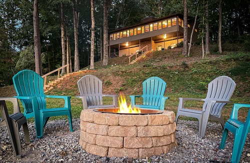 Elf House | Mountain Lake House w/private dock, stunning views