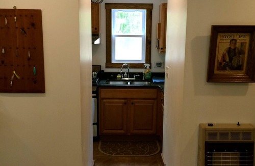 Clarksville Cottage | Solar powered cottage at lake, with dock, on private 300 acre timber preserve