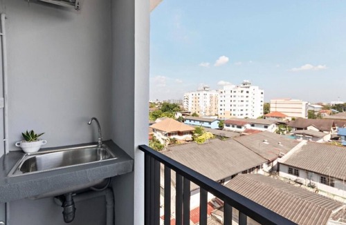 Anusawari Condo | 🔥Studio/Queen Bed🔥 Bangkok🇹🇭@DMK Airport🛬 & Airport Shuttle 🚖