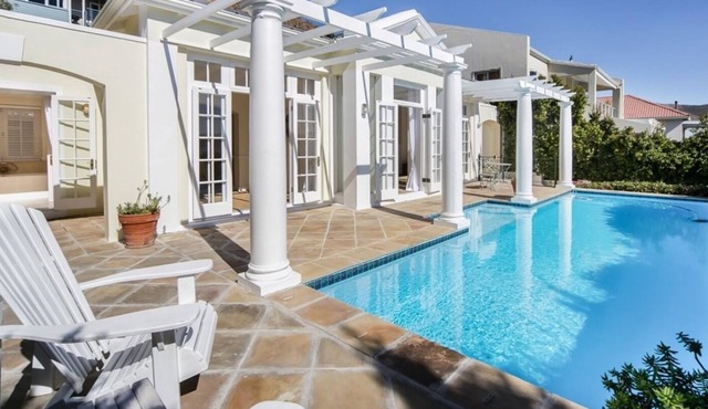 victorian style villa, stunning views of mountains and sea, short walk to beach
