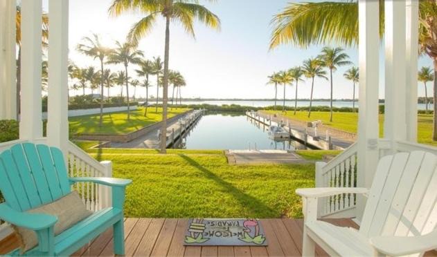 Waterfront luxury Villa 43 with sunset views and boat slip