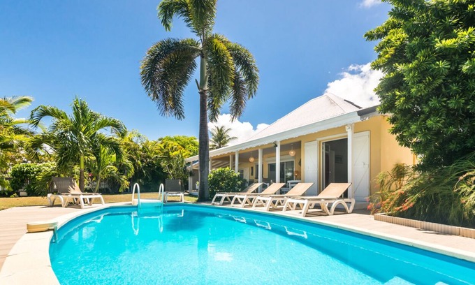 Sainte-Anne Villa | Amarante, villa 8/12p sea view, secure swimming pool, beach within walking distance