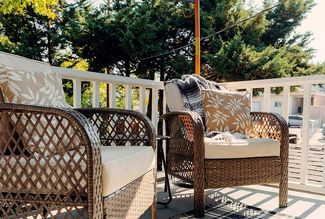 Photo of Patio Balcony in Historic Railroad District