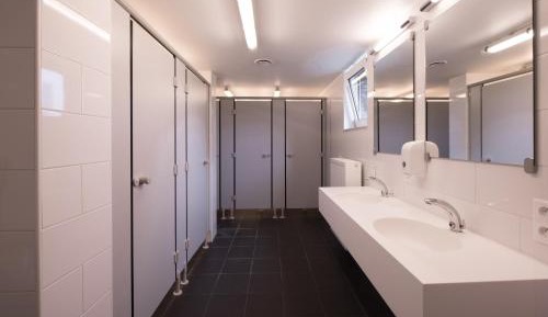 Single Bed in Female Dormitory Room with Shared Bathroom
