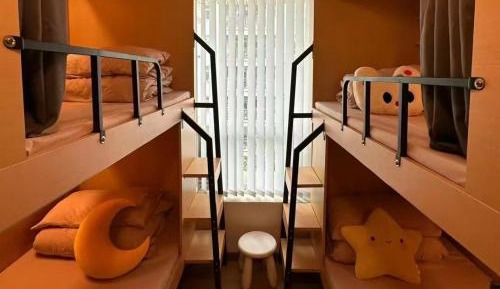 Bed in 4-Bed Male Dormitory Room
