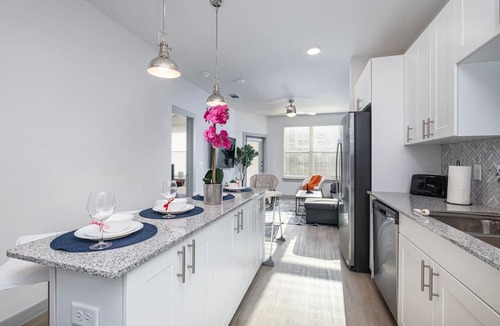 Lewisville Apartment | Tranquil Lakeside 1BD: Pool, Workout & Desk Space